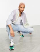Asos Design Extreme Oversized 90s Style Patchwork Shirt-multi