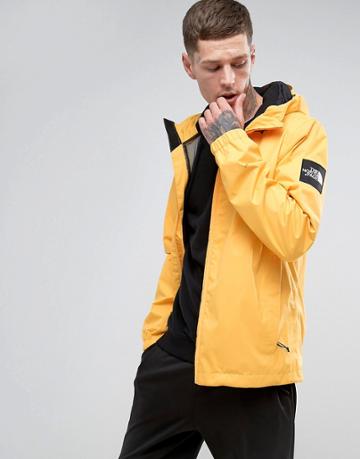 The North Face Mountain Q Jacket Hooded In Yellow - Yellow