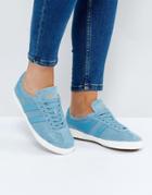 Gola Specialist Sneakers In Crackled Leather In Baby Blue - Blue