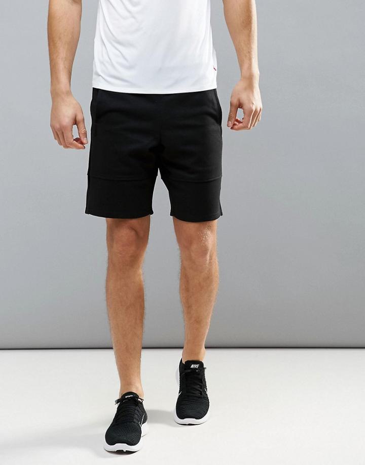 New Look Sport Jersey Shorts In Black - Black