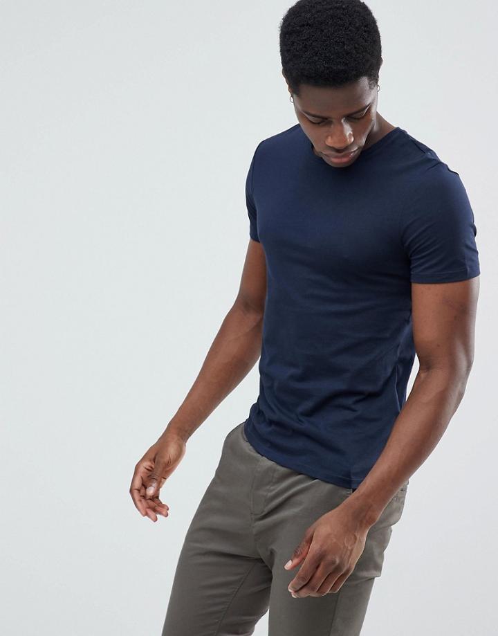Celio T-shirt In Navy - Navy