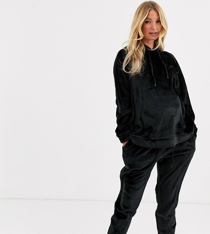 Asos Design Maternity Lounge Sealskin Hoodie & Jogger Set