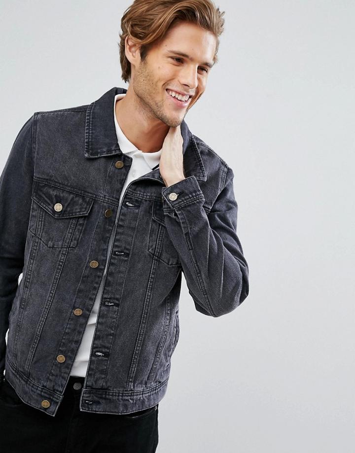 Ldn Dnm Denim Jacket In Black - Black
