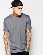 Asos T-shirt With Twisted Yarn And Relaxed Fit - Charcoal