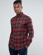 New Look Check Shirt In Red In Regular Fit - Red