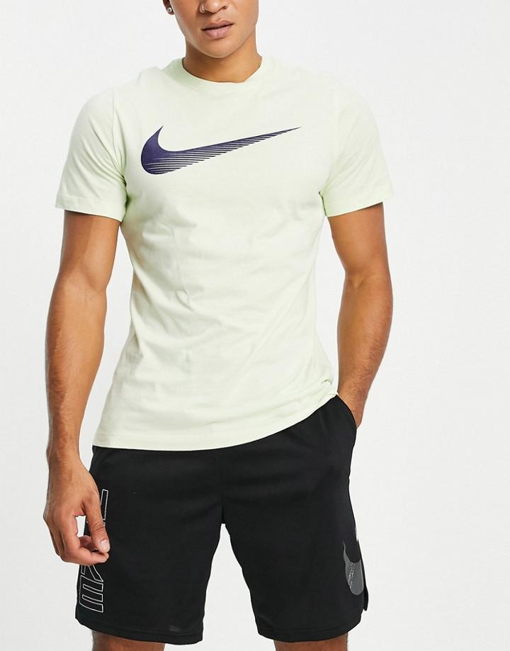 Nike Training Dri-fit Swoosh T-shirt In Lime-green
