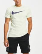 Nike Training Dri-fit Swoosh T-shirt In Lime-green