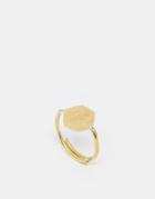 Made Hexagon Adjustable Ring - Gold