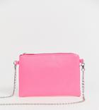My Accessories London Exclusive Neon Pink Pouch Crossbody Bag
