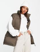 & Other Stories Recycled Polyester Down Padded Vest In Mole-neutral