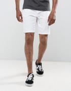 Threadbare Herringbone Linen Short - White