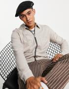 Mauvais Ribbed Harrington Jacket In Beige - Part Of A Set-neutral