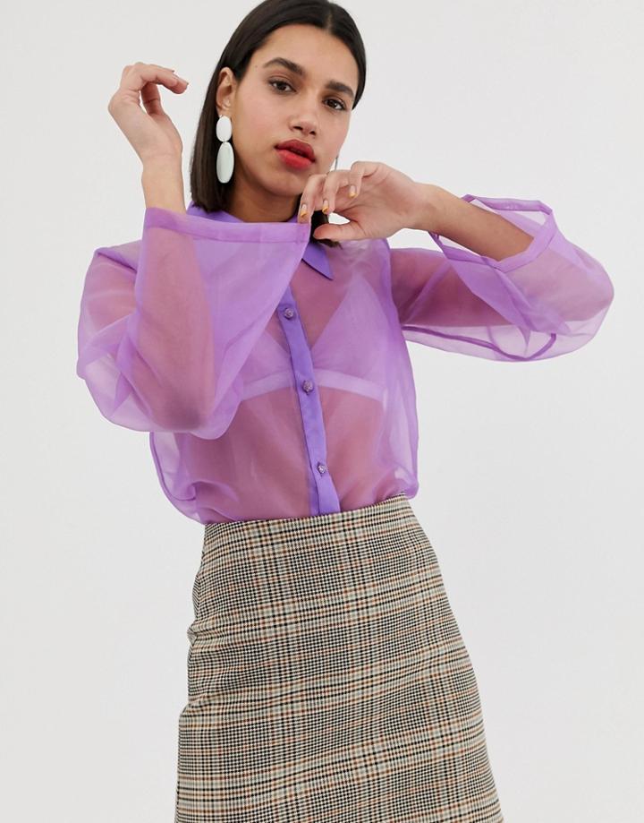 Resume Marcel Sheer Shirt-purple