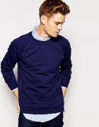 Esprit Sweatshirt With Raglan Sleeves - Blue