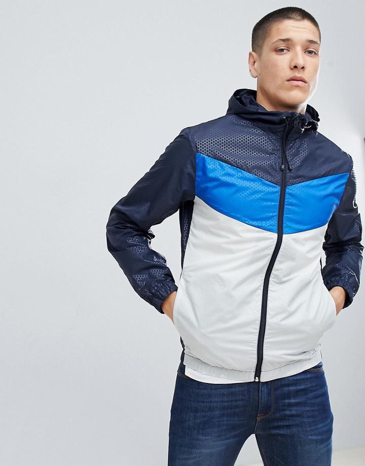 Jack & Jones Core Jacket With Pack Away Bag - Blue