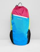 Asos 4505 Running Backpack In Neon Color Block - Multi