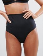 Asos Design Basic Microfibre Mix & Match High-waisted Pant - Black