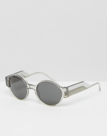 Kaibosh Untamed Round Sunglasses - Clear