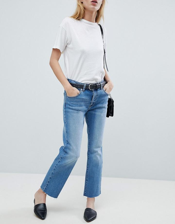 Dr Denim Meadow Slim Cropped Jean-blue