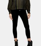 Topshop Maternity Overbump Jamie Jeans In Pure Black