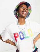 Polo Ralph Lauren Short Sleeve Cropped Logo T-shirt In White