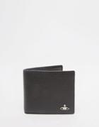 Vivienne Westwood Leather Billfold Wallet With Coin Pocket - Black