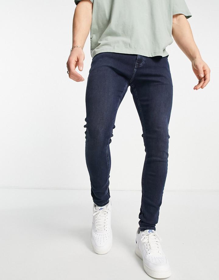 Tommy Jeans Finley Super Skinny Fit Jeans In Dark Wash-navy