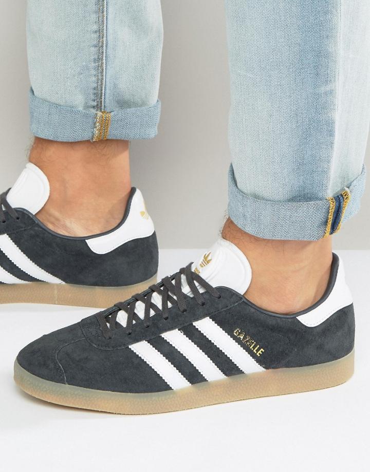 Adidas Originals Gazelle Sneakers In Gray Bb5506 - Gray