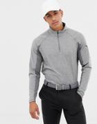 Puma Golf Half Zip Sweat In Gray - Gray