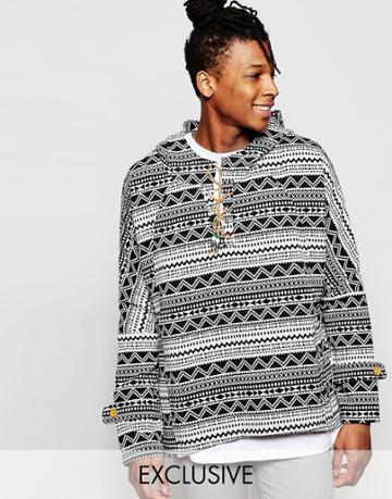 The New County Geo-tribal Hoodie - Blue