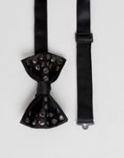 Asos Studded Bow Tie - Black