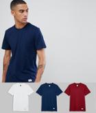 Adidas Skateboarding 3 Pack T-shirts In Multi Dj3566 - Multi
