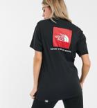 The North Face Red Box T-shirt In Black/red - Black