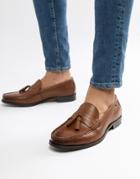Ben Sherman Loco Tassel Loafers In Tan Leather - Tan