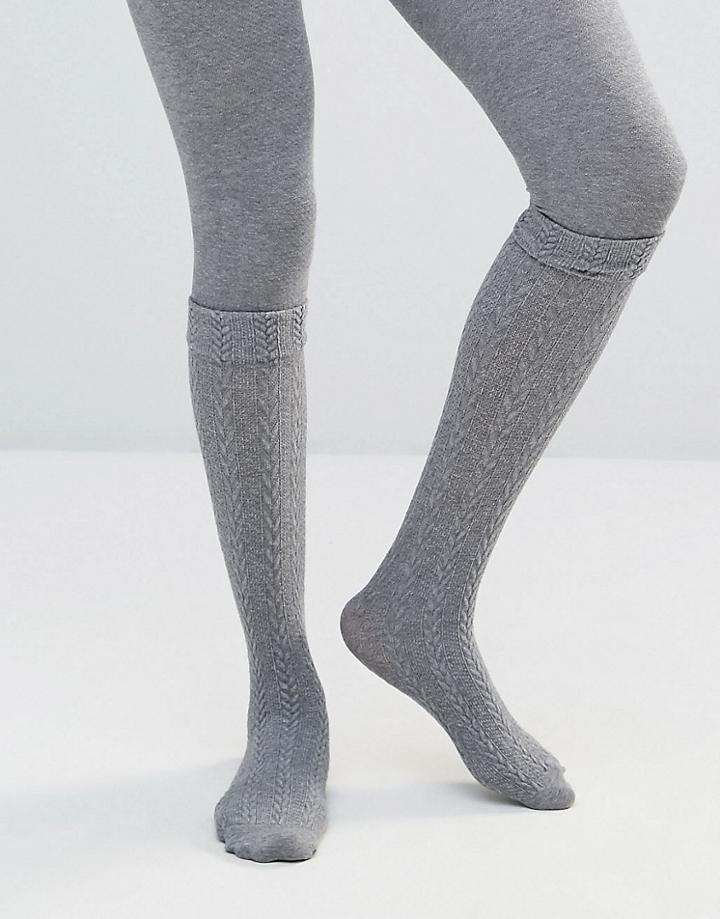 Jonathan Aston Mirage Tight With Over The Knee Sock Detail - Gray