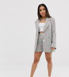 Collusion Petite Check Tailored Short-multi