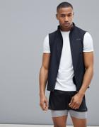 Asos 4505 Vest With Breathable Mesh Panels - Black