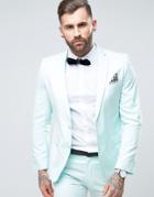 Rudie Super Skinny Pale Green Suit Jacket - Green