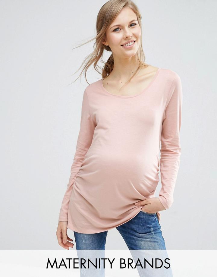 New Look Maternity Long Sleeve T-shirt - Pink
