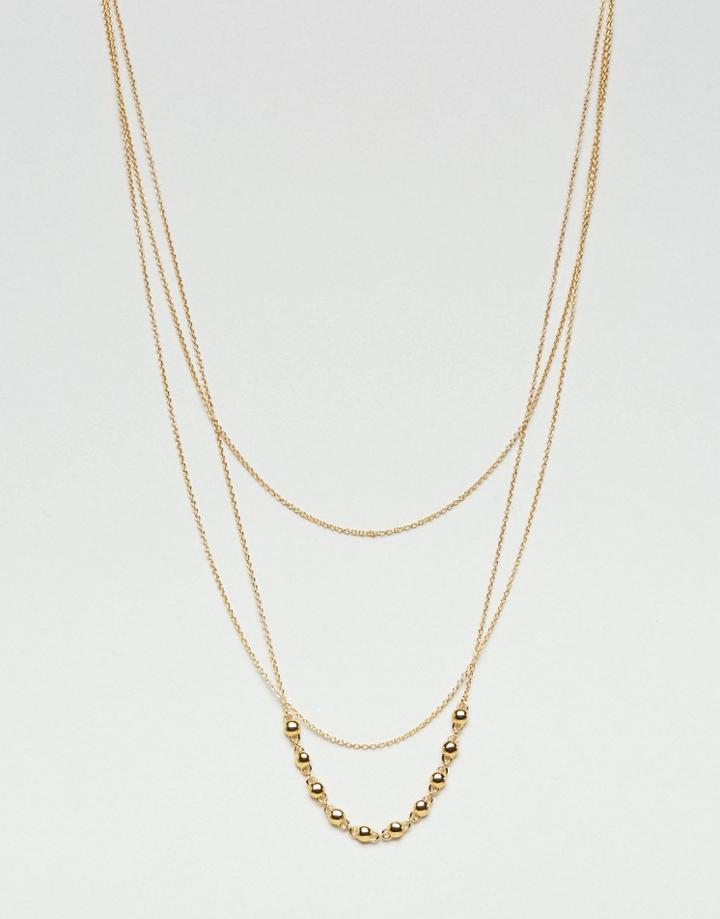 Gorjana Gold Plated Multi Layered Necklace - Gold
