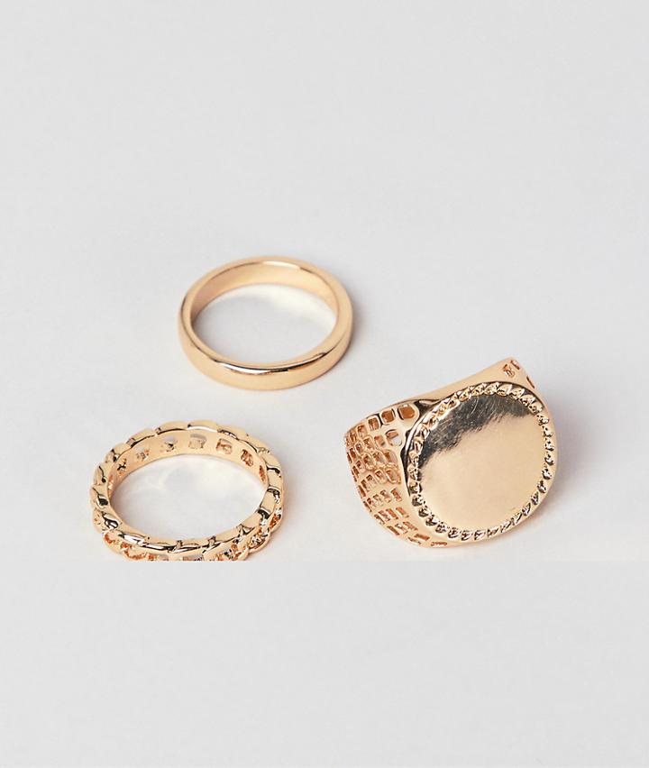 Chained & Able Gold Soverign Ring Pack - Gold