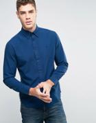 Wrangler Regular Fit Button Down Small Check Shirt Wrangler Blue - Blu