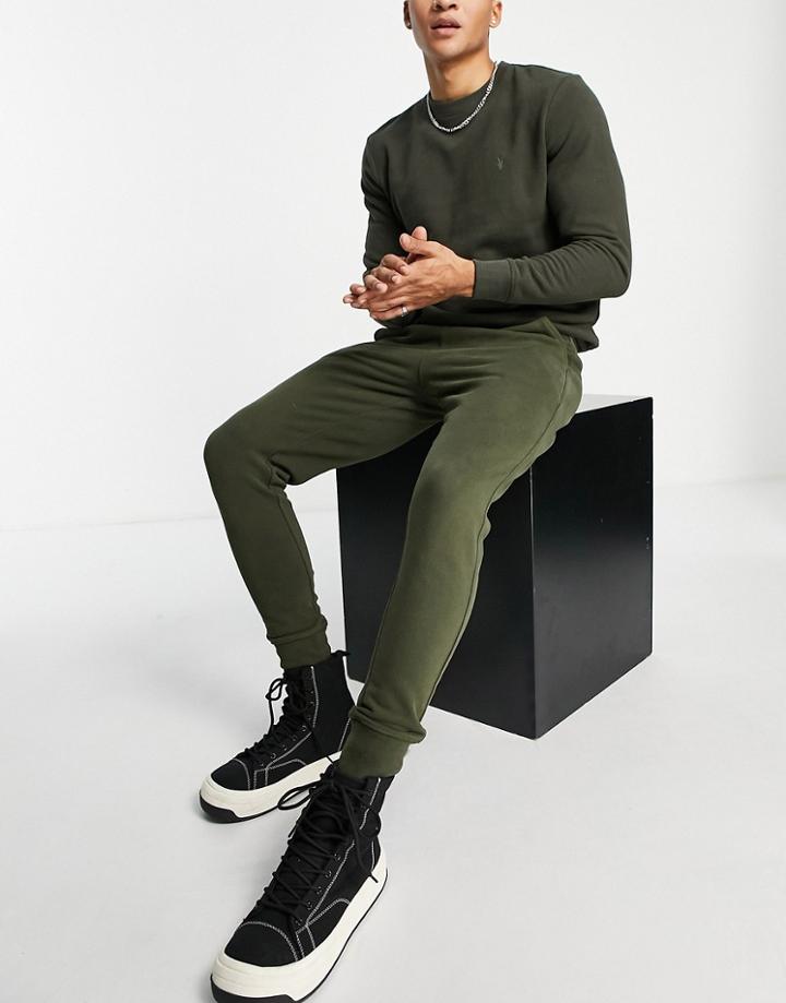 Allsaints Raven Sweatpants In Khaki-green