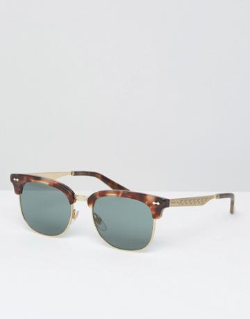 Gucci Retro Sunglasses In Tort - Brown