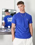Vans Have A Day Back Print T-shirt In Blue-blues