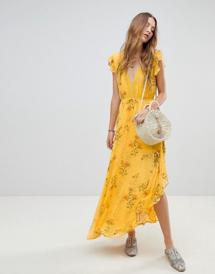 Rahi Cali Sunkissed Floral Maxi Dress - Yellow