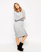 Asos Oversized Sweater Dress - Gray