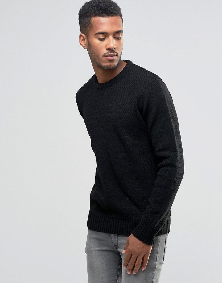 Another Influence Multi Yarn Sweater - Black