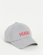 Hugo Logo Baseball Cap In Gray