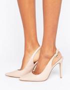 Dune Chelsea Pointed Open Pumps - Pink